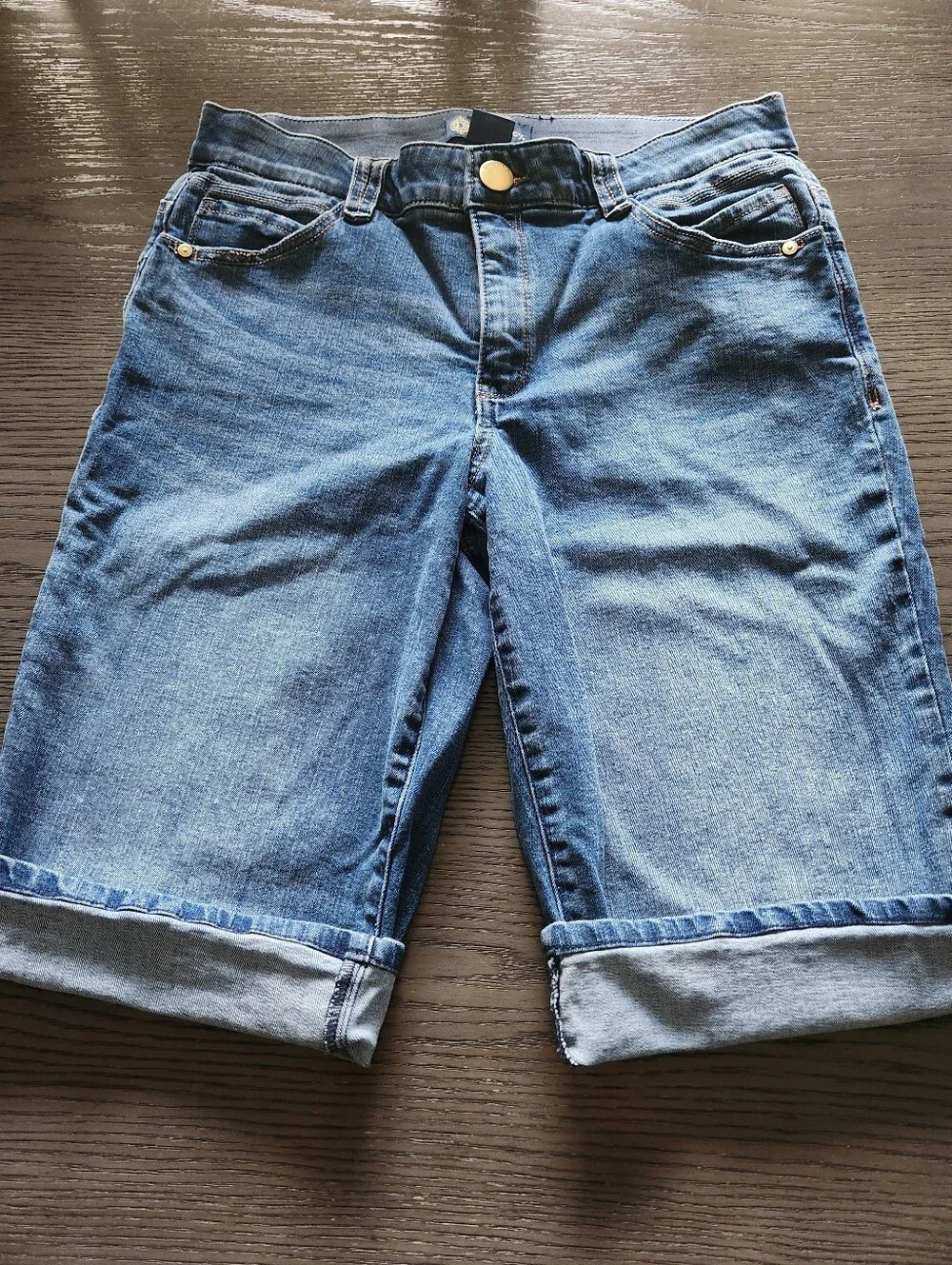 Democracy Long Burmuda  Blue Denim Shorts SIZE 12